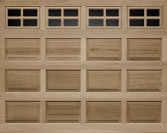 Raised Panel Wood Garage Door